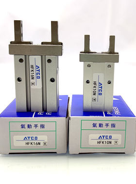 亚德客型通孔手指气缸HFZ HFK-6N 10N 16N 20N 25N32N40N气动夹爪