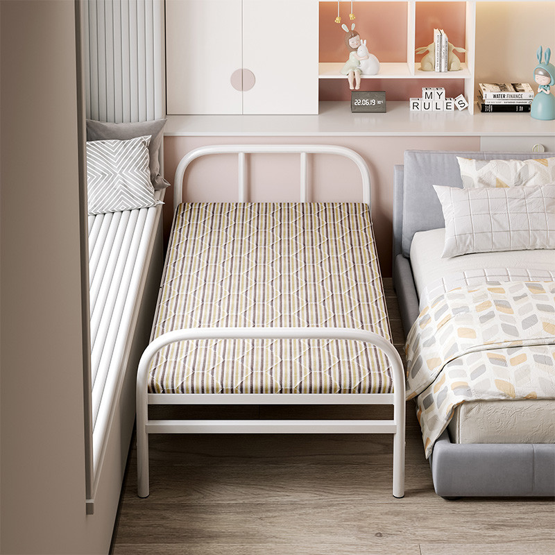 折叠床单人家用简易午睡加床1米2午休小床成人出租房加固硬板铁床