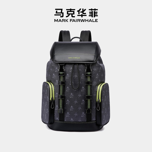 马克华菲双肩包防刮男女通用涤纶