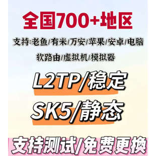 国内静态ip服务器稳定socks5家庭住宅/软路由/指纹/比特浏览器