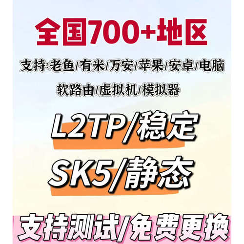 国内静态ip服务器稳定socks5家庭住宅/软路由/指纹/比特浏览器