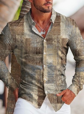 3D digital printed short sleeved shirt3D数码印花扎染休闲衬衫