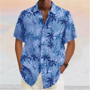 beach casual shirt 印花沙滩休闲衬衫 printed 3D数码 digital