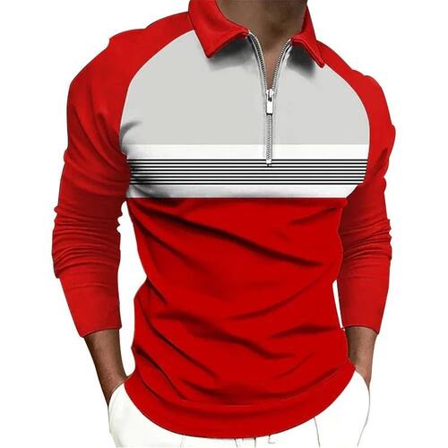 3D数码印花长袖男 3D digital printed lapel long sleeved shirt