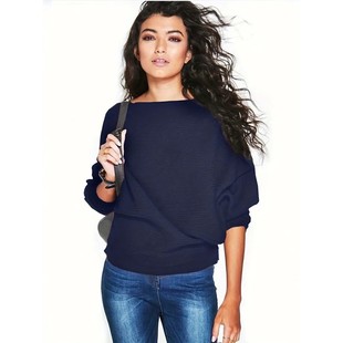 sleeve bat casual sweater 休闲宽松毛衣 Solid 纯色蝙蝠袖 color