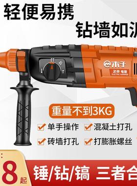 德国木子轻型电锤电击钻钻ZDM大电镐多功能功率家用工冲业级混凝