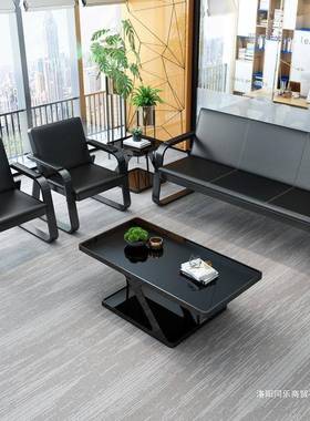 办CSAf7973公室沙茶几组合套装约简现代接待会发客室人铁艺商务办