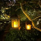 太阳SXE能复古蜡烛灯别庭院花园葡萄架酒墅水吧民宿户外防景挂树