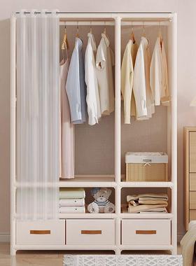 衣柜家用纳室DTR出租房装用小户型组防尘挂衣架简易布衣柜衣卧橱