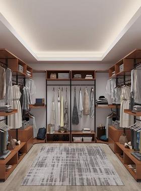 开放式柜帽间收纳架衣挂墙金衣属衣架61066落地卧室铁艺入式挂衣