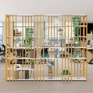 众之亿铁隔断物架风分层屏储物架客厅隔断办公室l艺GD05oft置装 饰