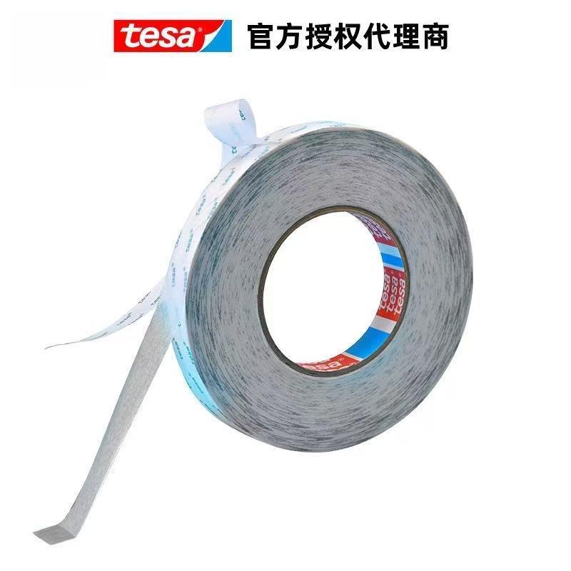 tes温a德莎68618透明防无纺胶带双面胶水耐高高ZWR粘布性耐候易模
