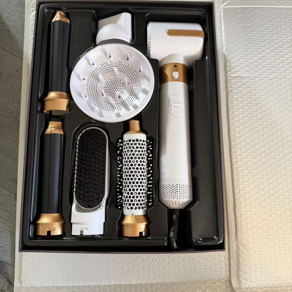 7合一高速自动卷直吹造型梳