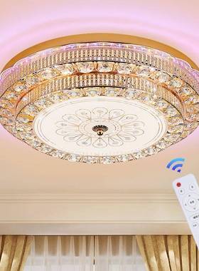 新款卧卧室灯L晶ED吸37940顶灯圆形客厅水灯餐厅灯走房廊灯主室婚