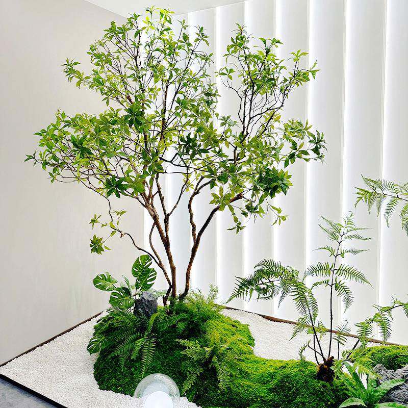 仿真马醉65454654木室仿内植物造景阳台生观植绿装饰树景橱窗造景