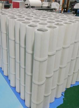 PTFE酯长纤维除尘滤筒粉尘滤芯过15聚3*2500153*2500替代除尘布袋