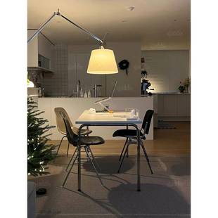 中古NWA摇臂落地灯设计师Tol工omeo现简约风客厅代卧室业书房阅读