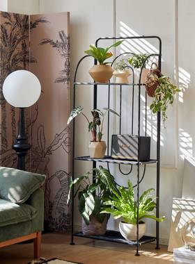 花架子客厅落地式室装架阳台物架多饰层铁艺置植物花盆架XPD艺内
