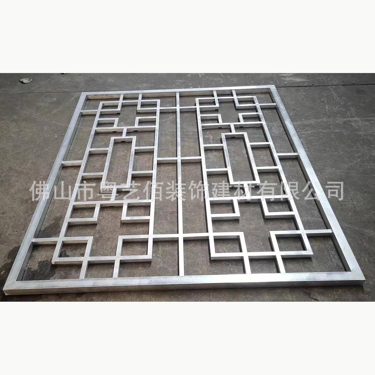 挂造型铝窗花屏风工厂别墅铝栅造YNX隔断木型纹格铝落粤艺佰