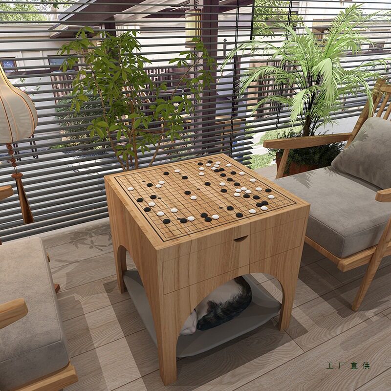 围棋桌象棋桌两用五子棋桌子棋盘桌椅组合沙发椅三件套猫窝一体