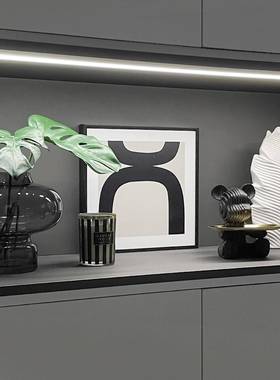 约样板间玄关电视柜t1741206创意软装饰品蜡仿真花烛居挂画家摆件