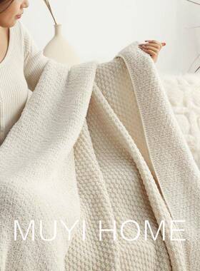 复大吊穗夹绒毯子卧室室床尾FS757423毯客公厅古沙发毯加厚毛毯办