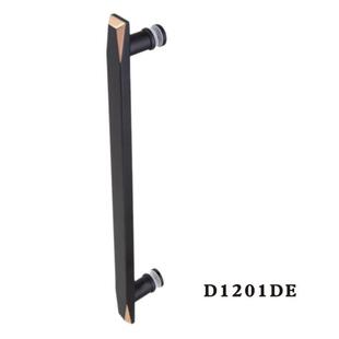 生间玻璃门把手拉手卫单边加厚对装淋浴房拉手黑色KXF锈不钢3哑04