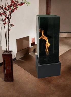 精壁炉真火酒焰暖氛器室内民宿酒VID店别墅围装饰火炉圣诞节取摆