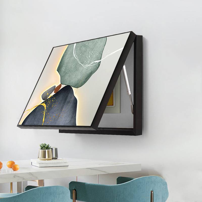 石来运转 轻奢电表箱餐饭厅遮挡电闸电源开关盒装饰画餐桌挂画