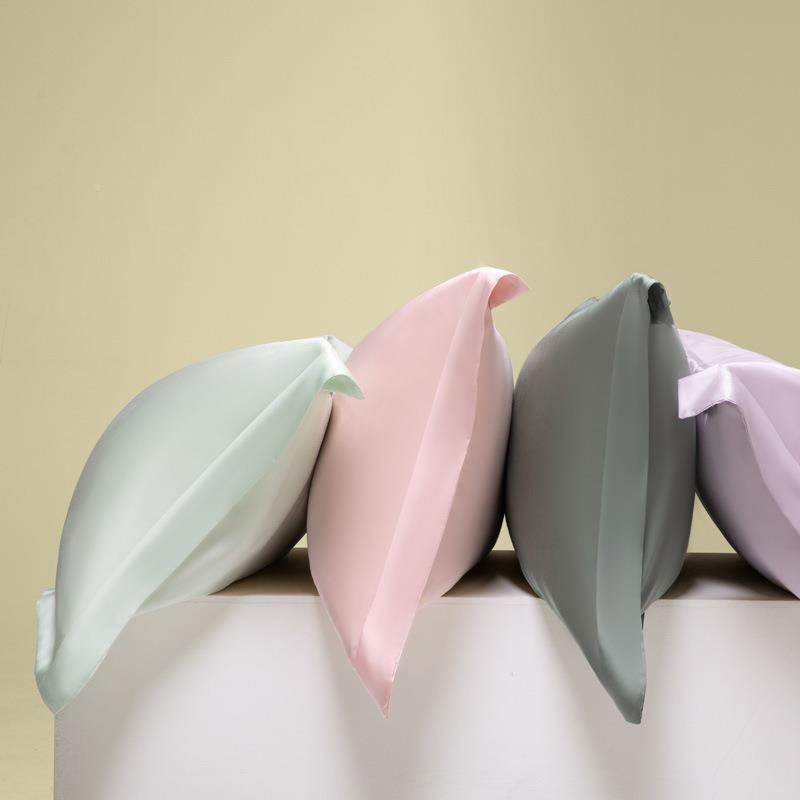 100支兰精装天丝20240312枕套一对成尔人蓝色8*74c4n夏季莱赛枕头