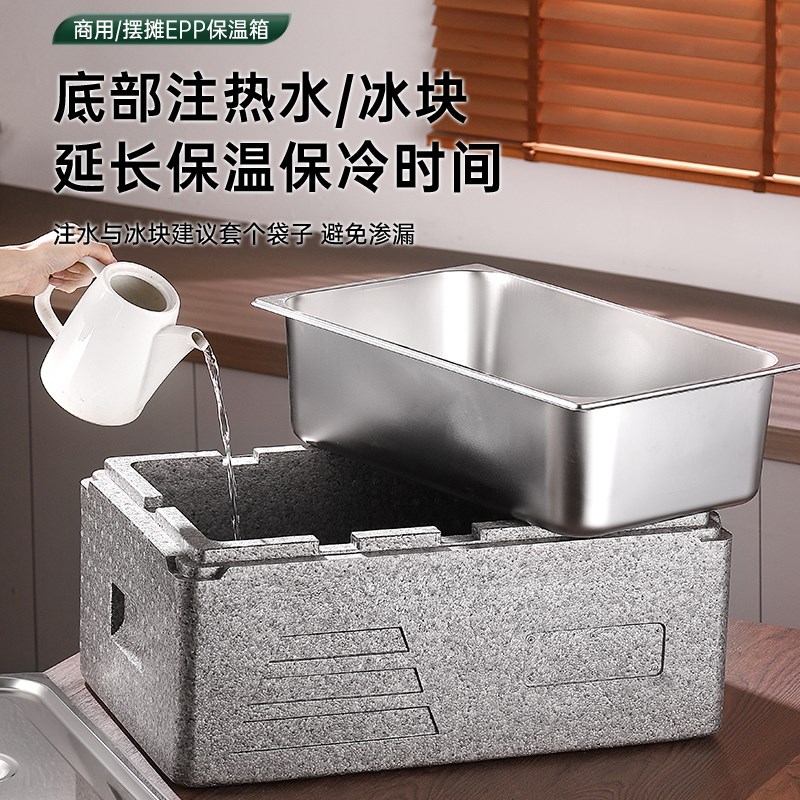 份数盆保温箱商用摆摊泡沫箱学校食堂饭店冷O藏保鲜箱外卖送餐箱