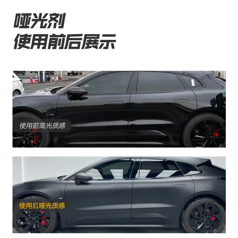油漆哑光剂消光剂哑浆减光剂w全哑半哑汽车油漆辅料修补翻新哑光