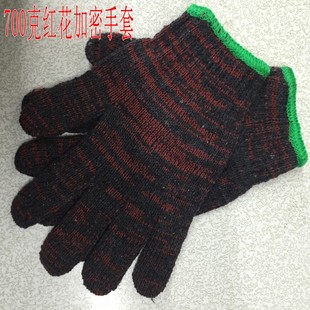 包邮 电脑劳保手套 800克修车线手套 棉纱工r作业耐磨手套6