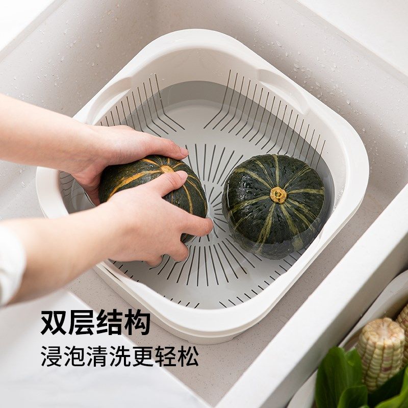霜山洗菜盆沥水篮家用厨房多层洗水果淘米可叠R加菜篮子洗碗机可,餐饮具,洗菜盆/沥水篮/漏水筛,淘宝优惠券,粉丝福利购,淘宝优惠卷