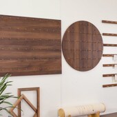 修挂杆货 耳y环展示洞洞板韩国饰品店装 小水木艺 饰品店展示挂板