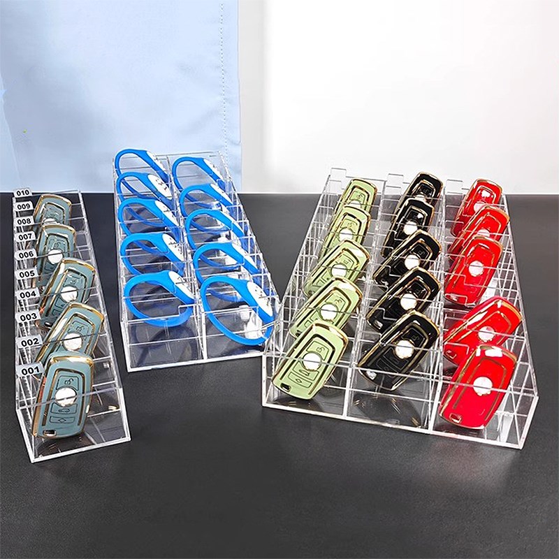 亚克力号码牌收纳盒透q明房卡钥匙展示盒置物盒浴室手牌手环整理