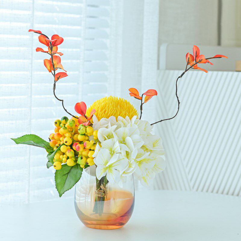 摆花圆形装饰微景观圆桌中心摆台酒店大圆桌转盘V中间摆件餐桌花