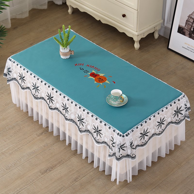 茶几桌布防水防油防烫p免洗茶几罩套皮革垫客厅电视柜防尘盖布台