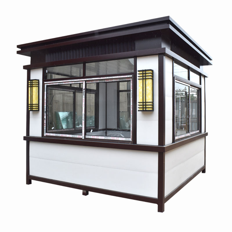 岗亭保安门卫室金属雕花板外墙户外值班室小N区厂区停车场收费岗