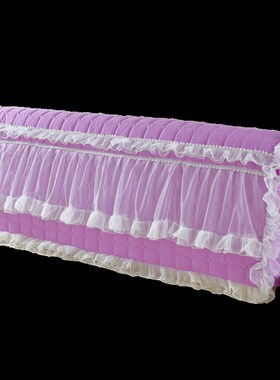 韩版蕾丝全包床头罩公主风7w0高床头套可水洗皮床防尘床头保护套