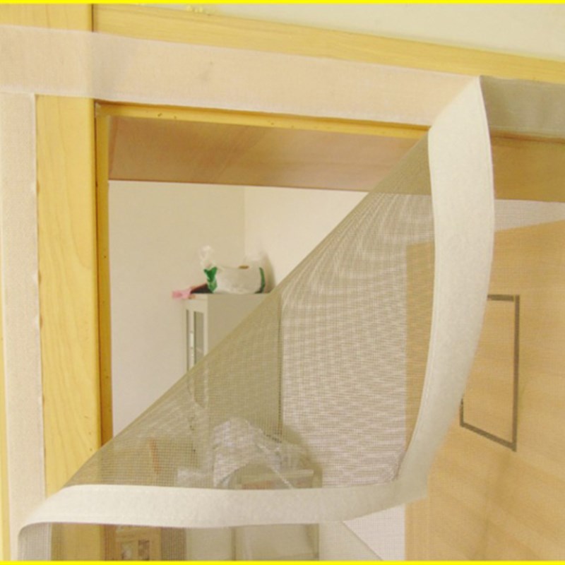 定做魔术贴d防蚊门帘磁性客厅布艺纱门夏季卧室纱窗隔断帘