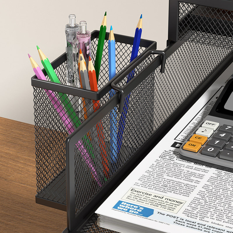 大容量金属笔筒挂式收纳盒办公室桌面学生笔桶放笔儿童文件架女孩男孩多功能组合收纳盒子整理桌面化妆刷置物,文具电教/文化用品/商务用品,文件座/文件架/文件框,淘宝优惠券,粉丝福利购,淘宝优惠卷