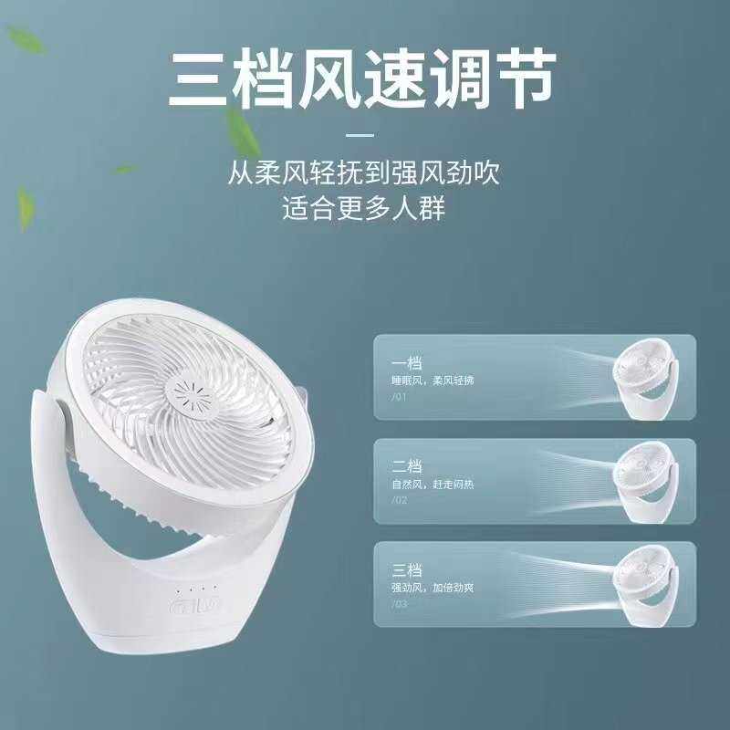 新款迷你电风扇台式宿舍办公室转页扇卡通可家用台扇
