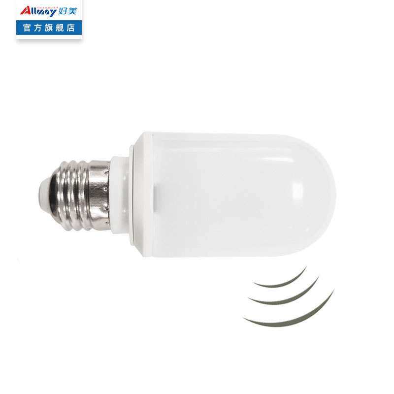 2.5W物业过道走廊旧款常规吸顶灯 改造微波雷达感应E27横插玉米灯