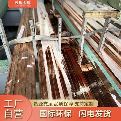 T2紫铜排 TMY6*15 6*20紫铜排 镀锡铜排 T3模具电极红铜排