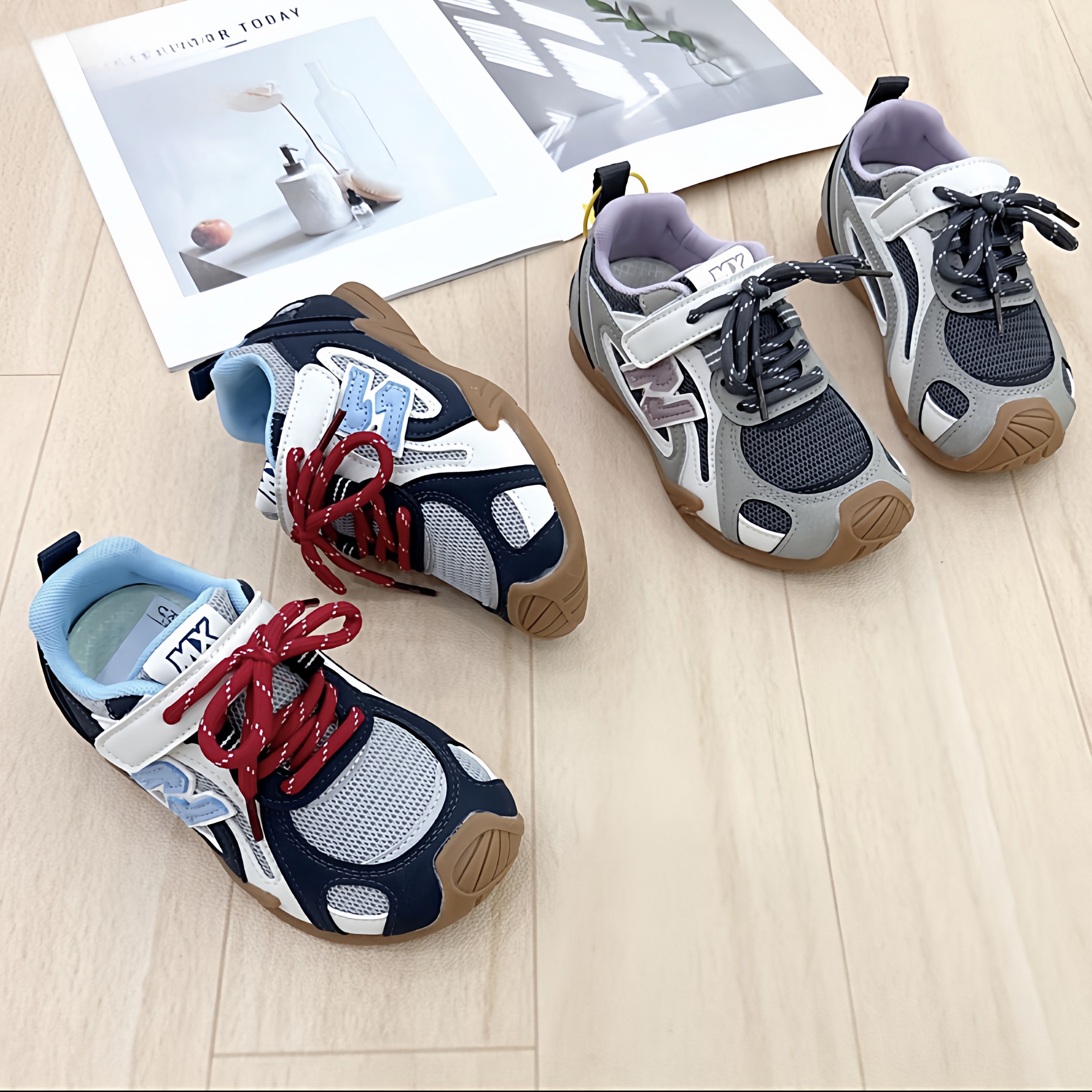 2026春季新款男女童德训鞋双网透气舒适时尚潮流百搭防滑耐磨童鞋