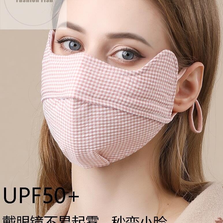 口罩3d立体可水洗女士秋冬纯棉加厚面罩大男高颜值可爱防尘显脸小