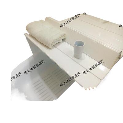 澡盆折叠式浴缸浴室防尘打孔浴缸置物架架保温板泡浴盖洗澡支架免