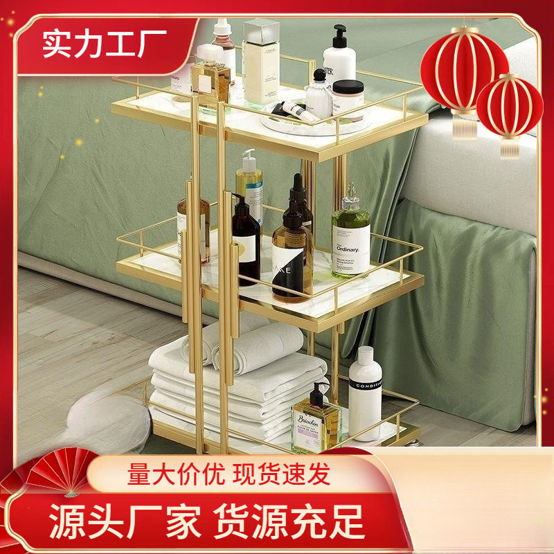 美容院小推车美甲美睫纹绣时尚置物架轻奢仪器收纳架可移动工具车