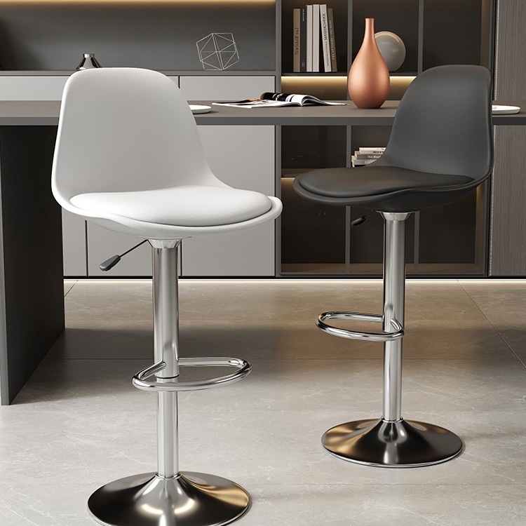 吧台椅椅子家用升降吧台凳简约现代高凳靠背旋转酒吧高脚吧椅吧凳